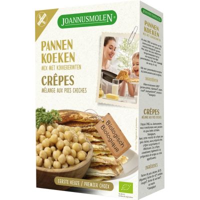 Pannenkoekmix speciaal met kikkererwten van Joannusmolen, 6 x 30